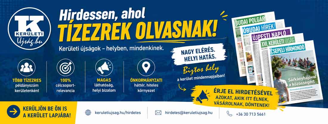 Kerületi Újság hirdetési lehetőségek